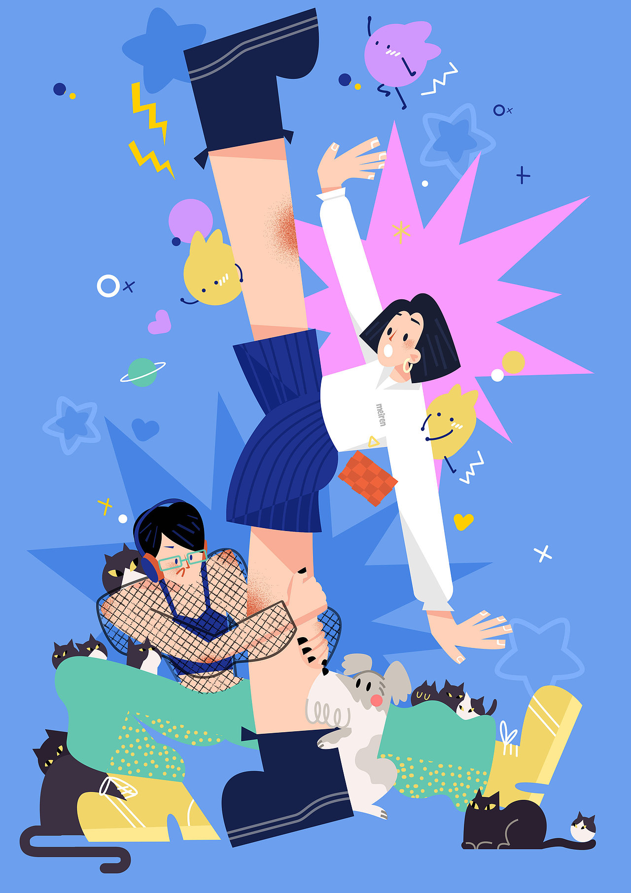 組內(nèi)文創(chuàng)-成員鼠標墊（圖ZMjM4NjUwMzE2） - 商業(yè)插畫 - 站酷設(shè)計師掀腦殼原創(chuàng)素材 - 站酷ZCOOL