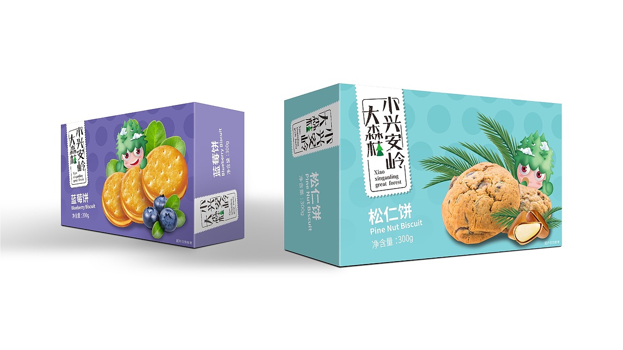小兴安岭大森林吉祥物及包装设计