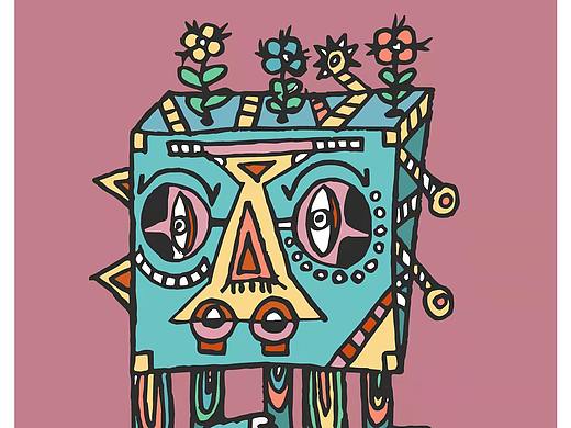  《大红的小画》原创作品