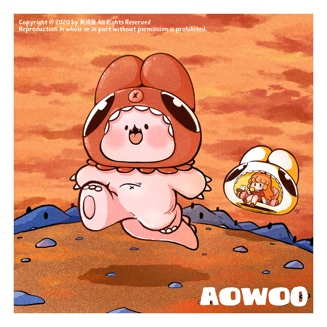 科洛多大陆嗷呜和桔里的小日常（图ZMTk5MDU2MDM2） - 创作习作 - 站酷设计师兔纸鱼原创素材 - 站酷ZCOOL