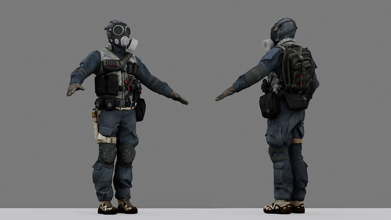 酷帅装备特警|三维|人物/生物|wanzhang009 - 原创作品 - 站酷 (zcool