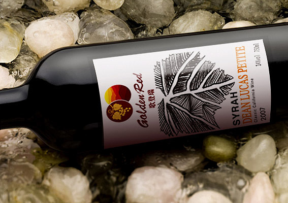 美国Golden Red葡萄酒包装设计、上海酒盒包装设计、葡萄酒标设计、葡萄酒包装盒设计公司