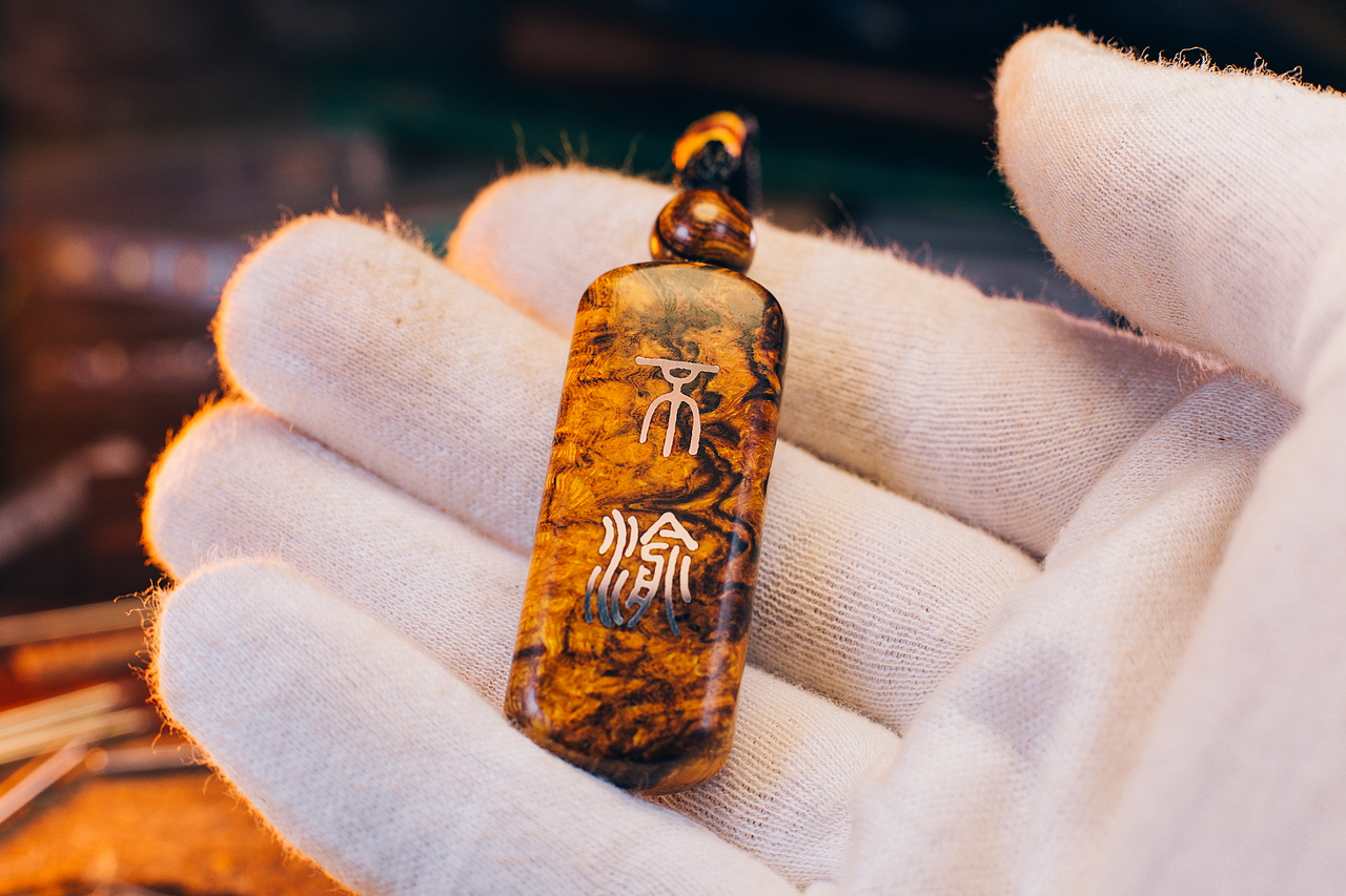 沙漠铁木嵌银不离不渝（图ZMjkwMjQ1Njg0） - 其他手工艺 - 站酷设计师易水癫原创素材 - 站酷ZCOOL