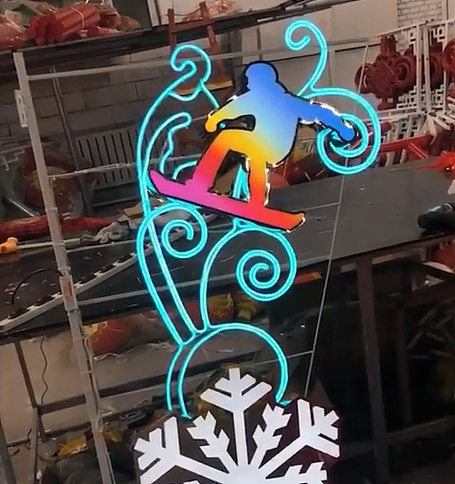 2022年北京冬奥会路灯杆造型灯世博光电生产加工