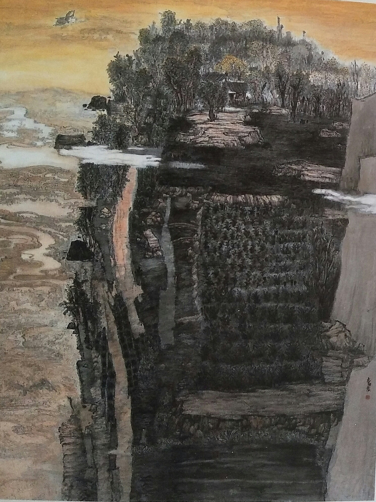 中国美术家协会会员张志勇山水画(国展精品)欣赏|纯艺术|绘画|书画经