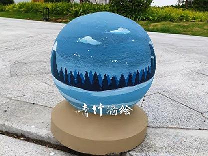 石墩壁画，彩绘