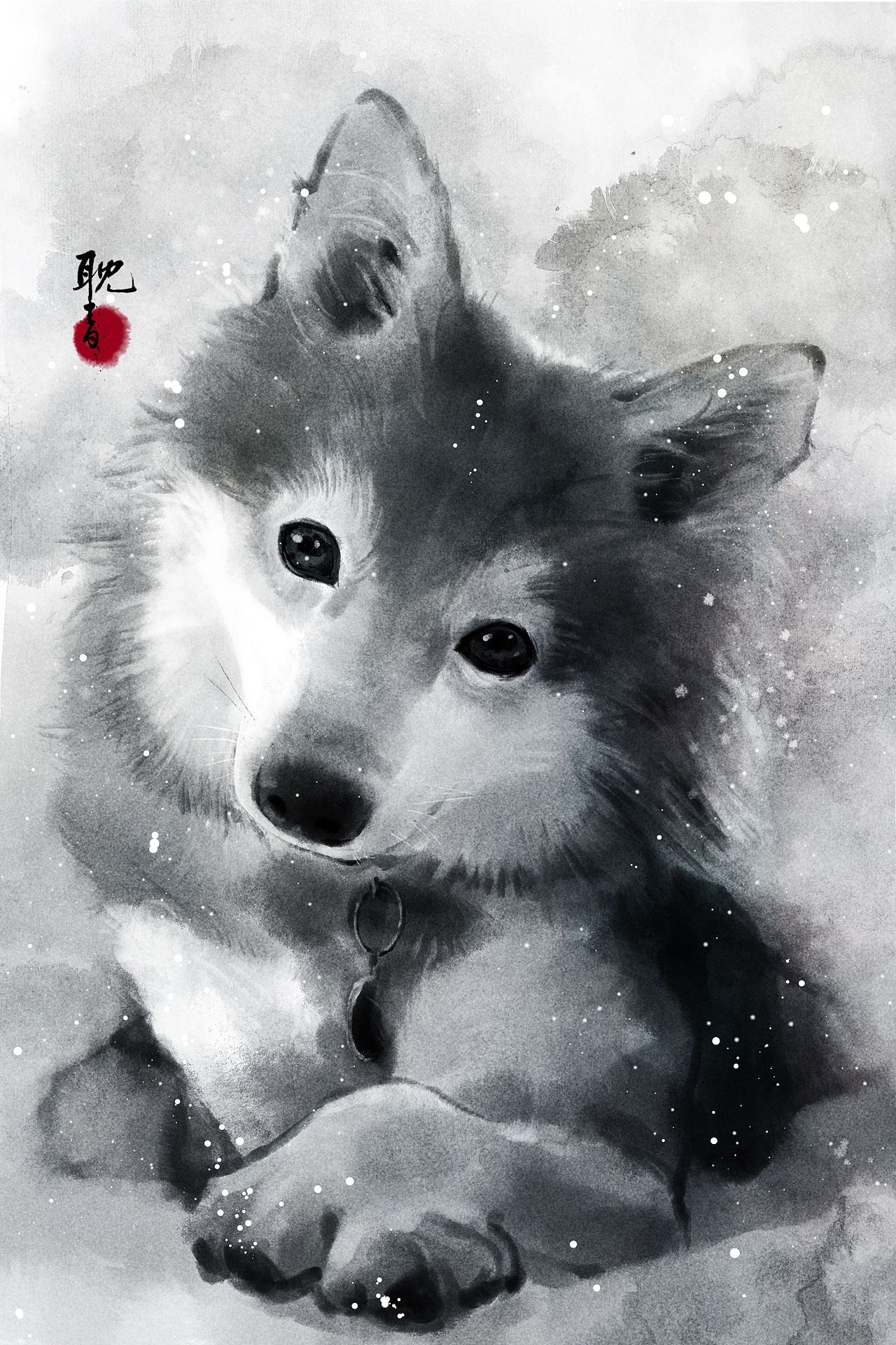 阿拉斯加（图ZMTQyNjY1NjMy） - 艺术插画 - 站酷设计师努力画画的耽青原创素材 - 站酷ZCOOL