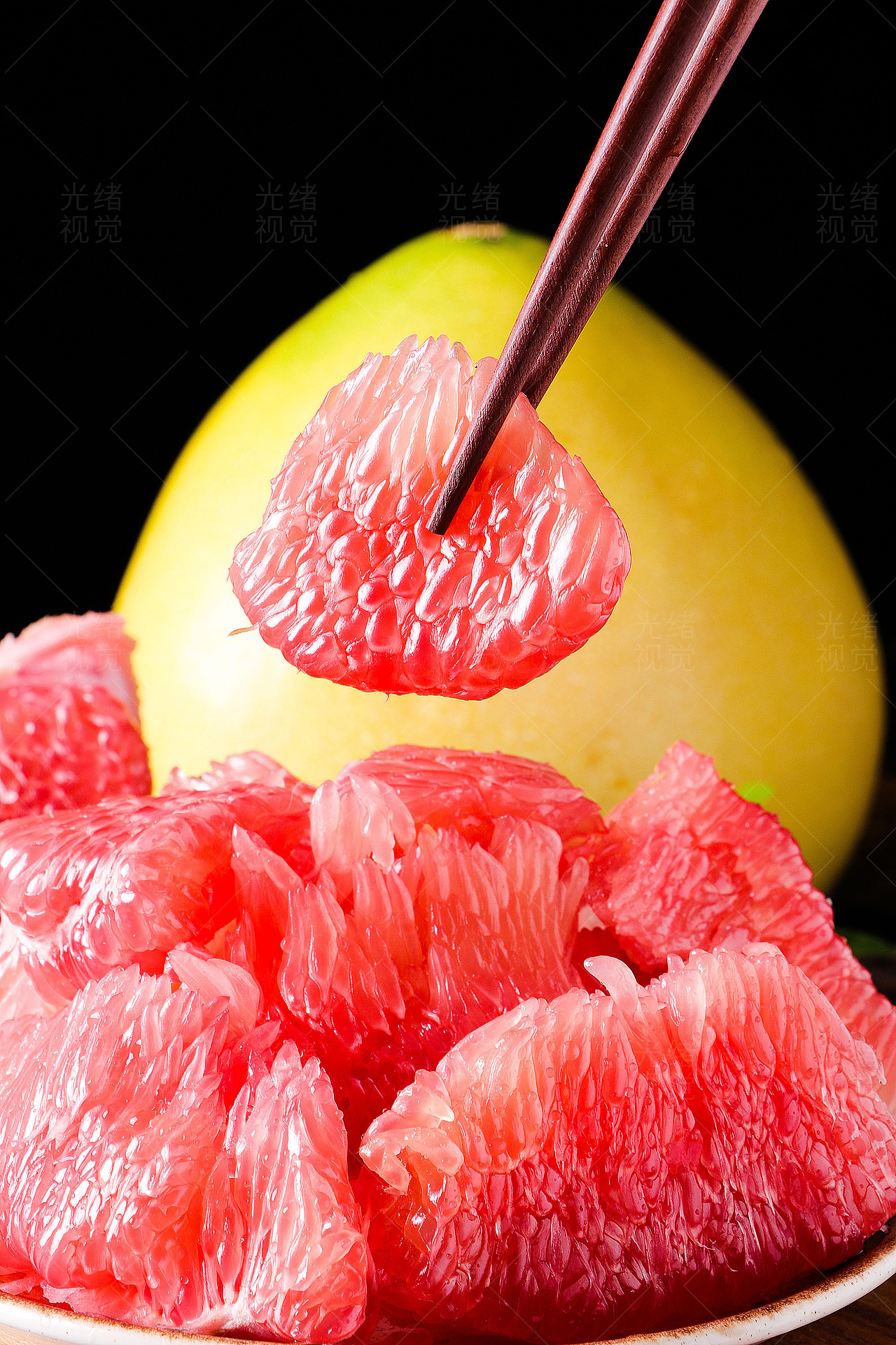 美味新鲜红心三红蜜柚柚子多肉多汁香甜自然美味