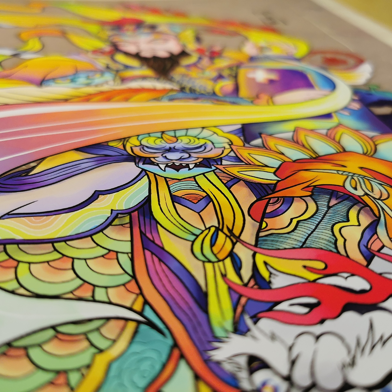 《否极泰来》门神插画（图ZMjQ1NzM4MTQ0） - 商业插画 - 站酷设计师奥兹梦游中原创素材 - 站酷ZCOOL