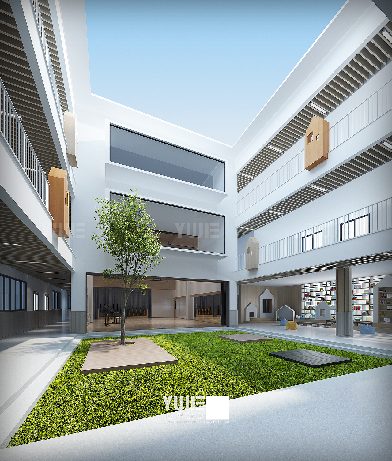 国际幼儿园（图ZMTkxNjQ0Nzky） - 建筑设计 - 站酷设计师域界设计研究室原创素材 - 站酷ZCOOL