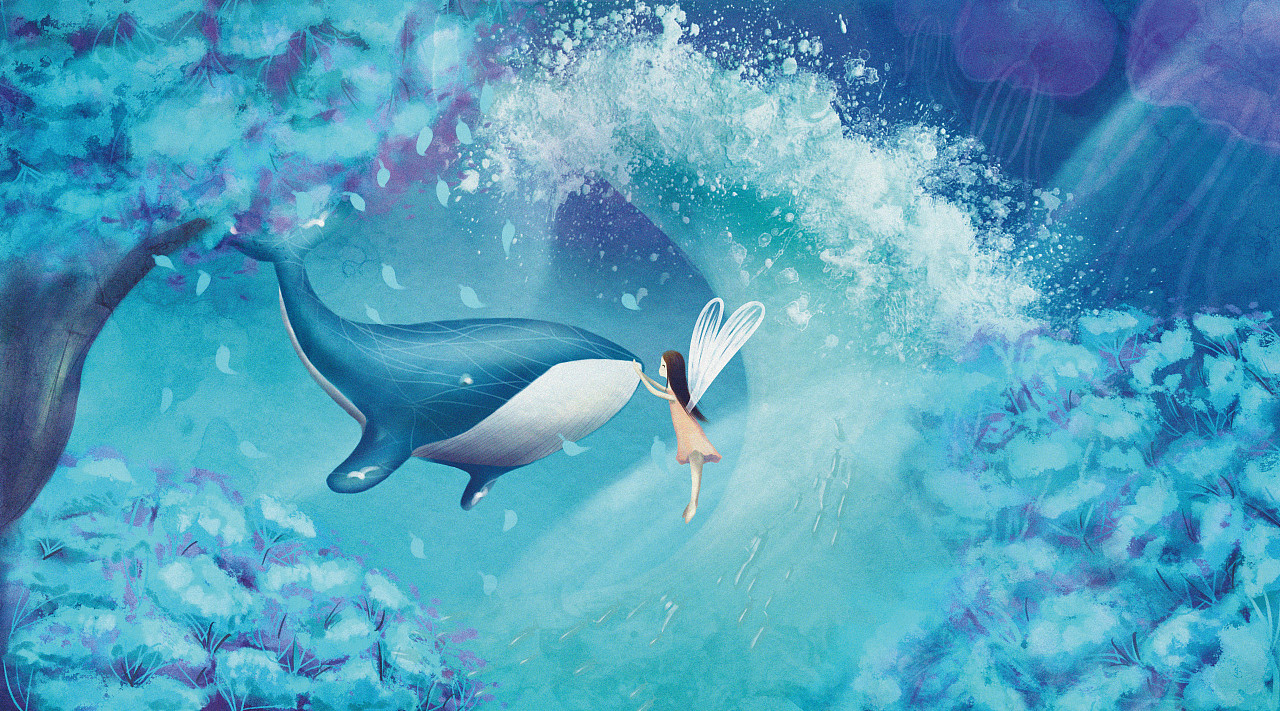 《奇幻梦境》海洋保护插画#青春答卷