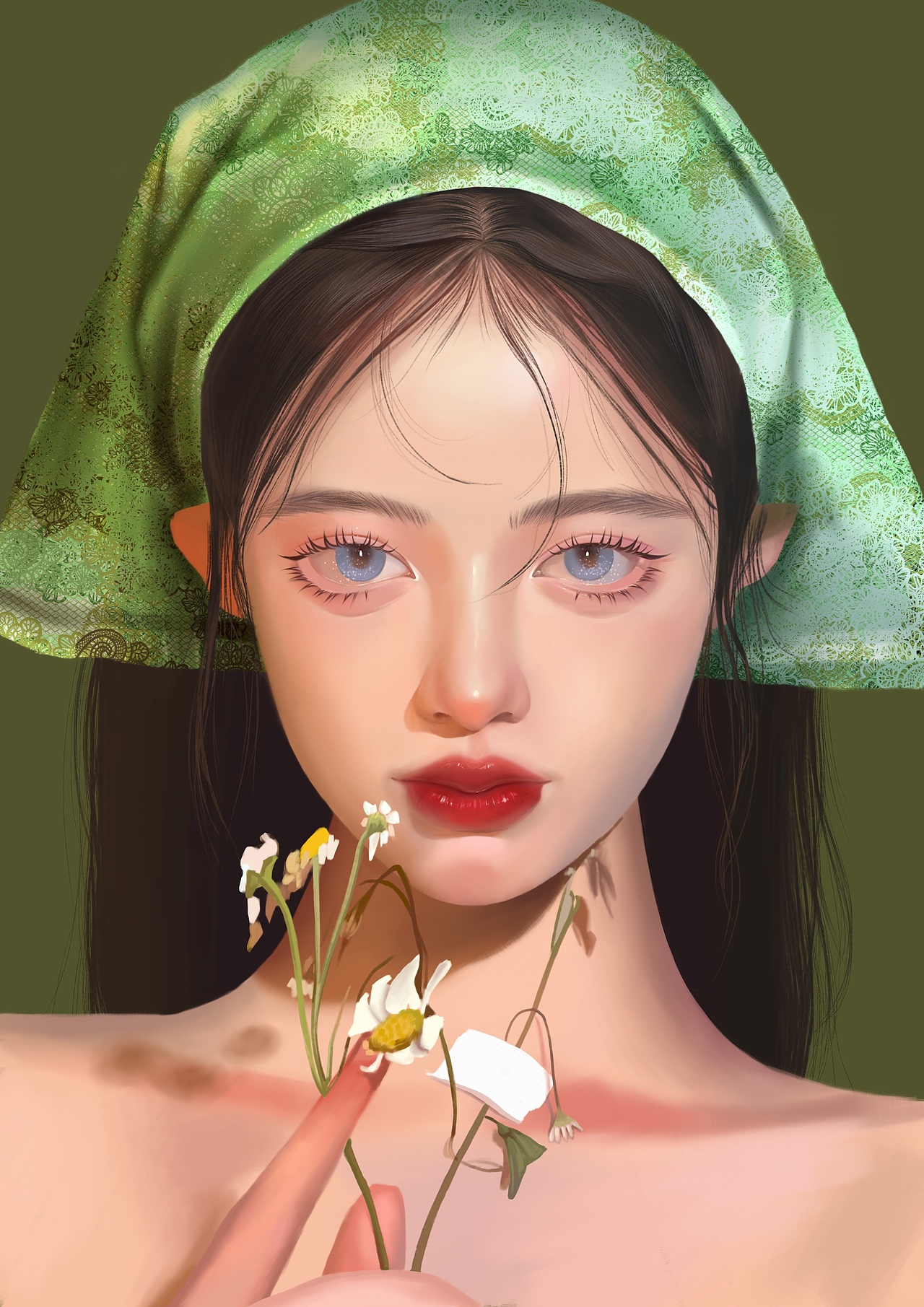 美女人物插画