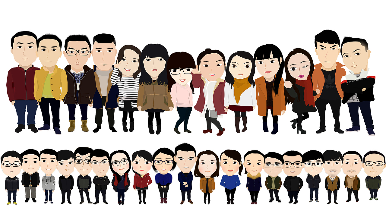 终于把我们技术部的都画完啦~（图ZNDEzOTAzODA=） - 创作习作 - 站酷设计师普通春春原创素材 - 站酷ZCOOL
