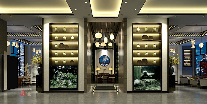 500平米中式古典茶楼设计装修案例展示