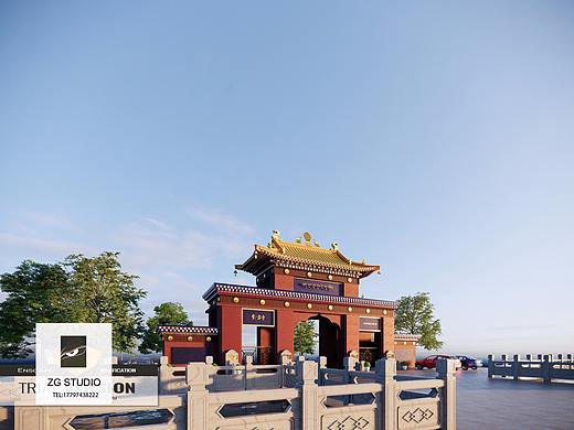 藏式建筑表现-