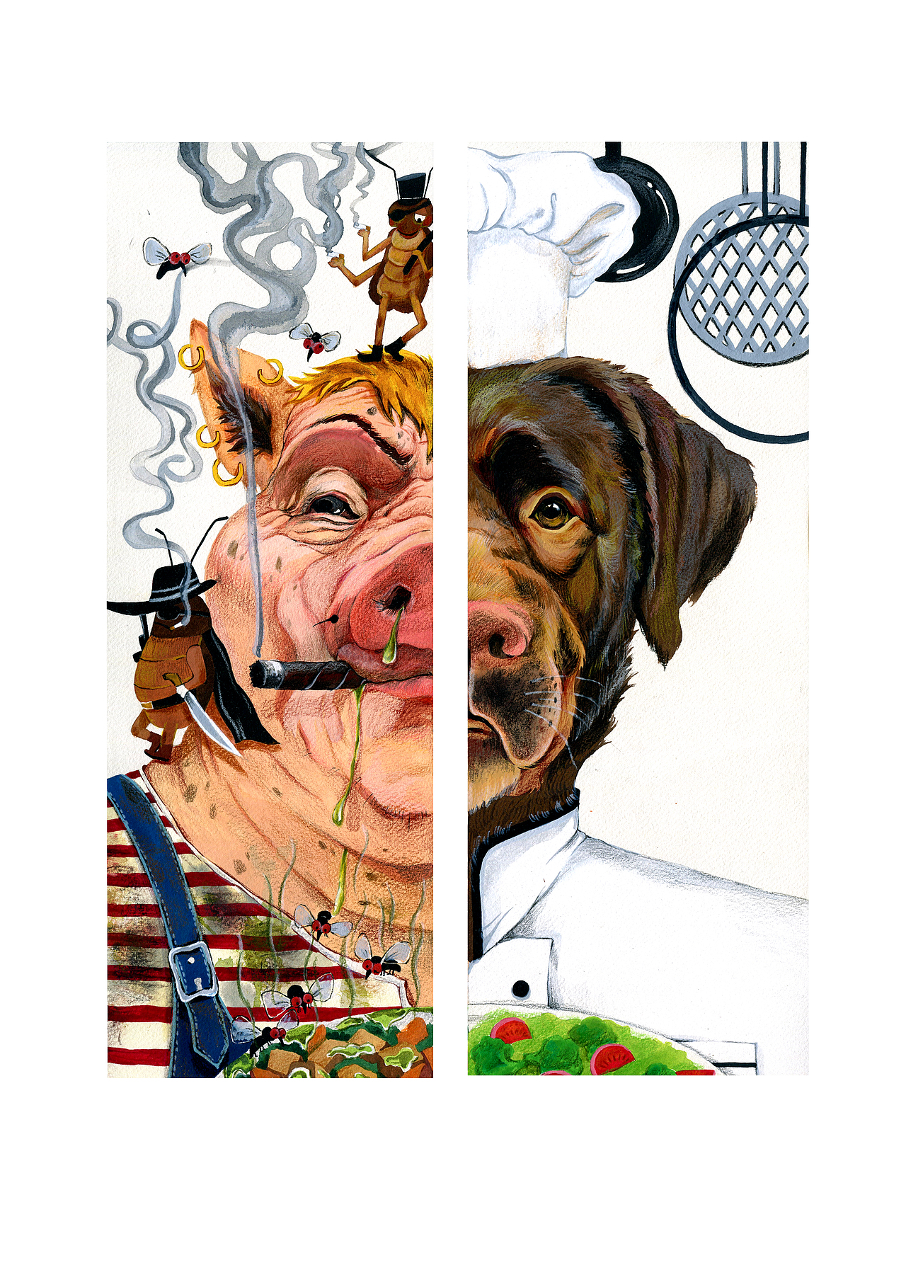 十二生肖之反腐倡廉（图ZOTkzMzkzNTY=） - 艺术插画 - 站酷设计师王三好Selene原创素材 - 站酷ZCOOL