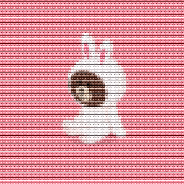 像素格子布朗熊