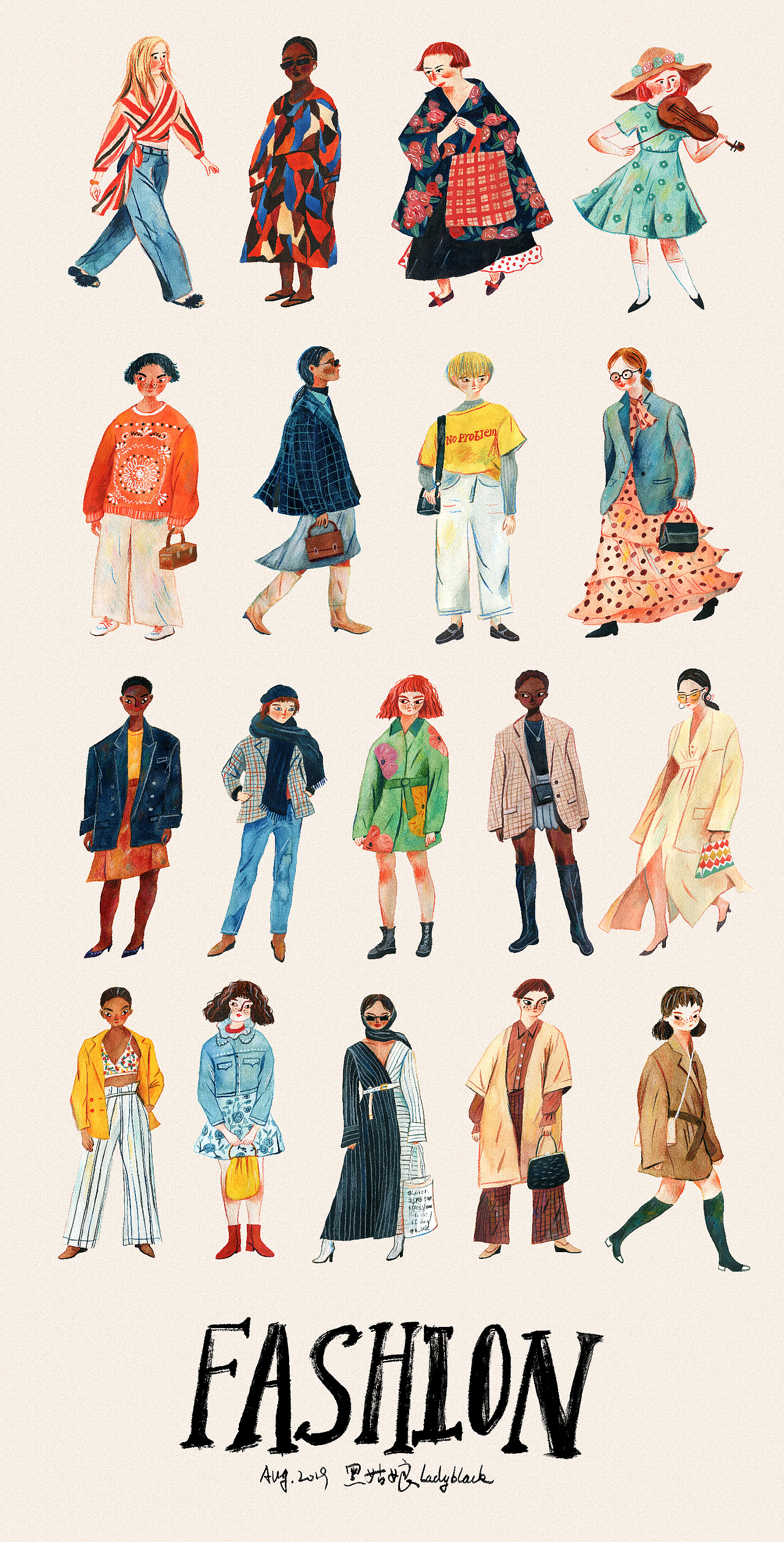 最近的手绘（图ZMTg4MjI3MzY4） - 儿童插画 - 站酷设计师黑姑娘LadyBlack原创素材 - 站酷ZCOOL