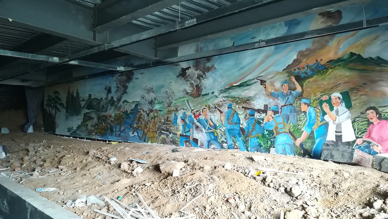 日照文化墙 ,幼儿园壁画,墙体彩绘,日照景观制作