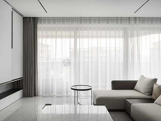 龙湖舜山府175平米大平层装修完工效果:极简风格