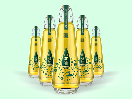绿油山茶油包装策划设计