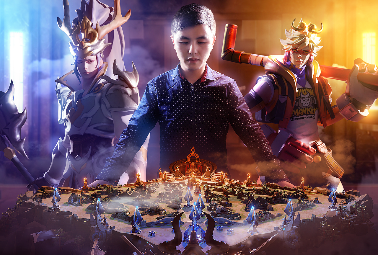 练手作品-王者荣耀氛围海报-游戏海报