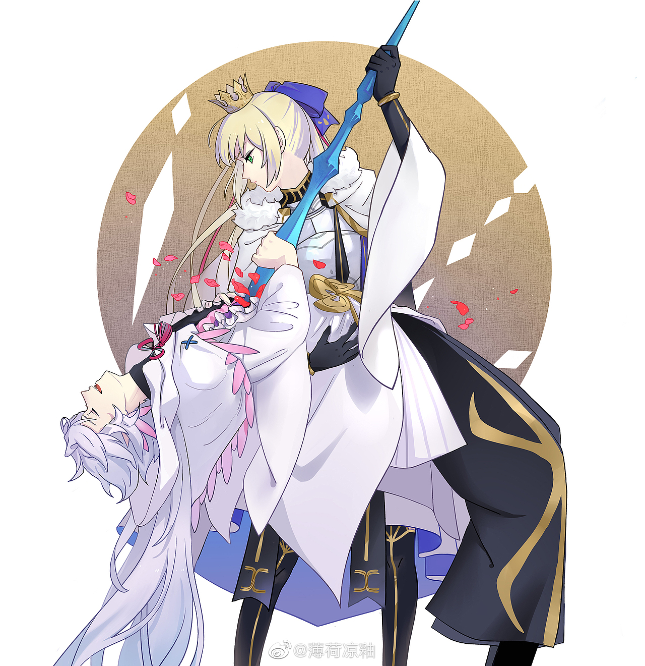 FGO同人圖（圖ZMjQyNTgyNTY4） - 商業(yè)插畫 - 站酷設(shè)計(jì)師Mint涼釉原創(chuàng)素材 - 站酷ZCOOL