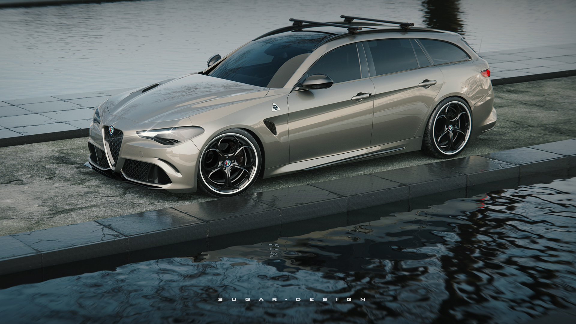 阿尔法·罗密欧giulia 四叶草旅行车新车预览!