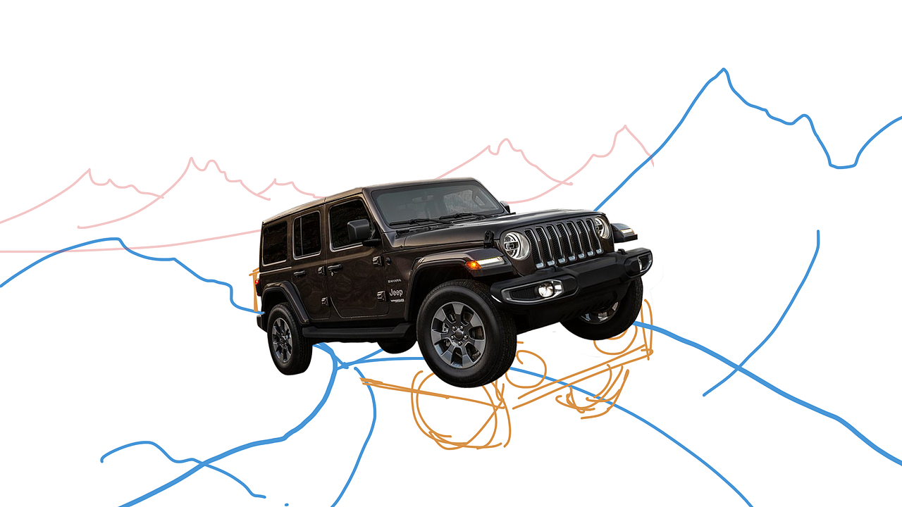 合成海报 | 探险的吉普（非商用）（图ZMTAzMTk0NjAw） - 海报 - 站酷设计师作图哥原创素材 - 站酷ZCOOL