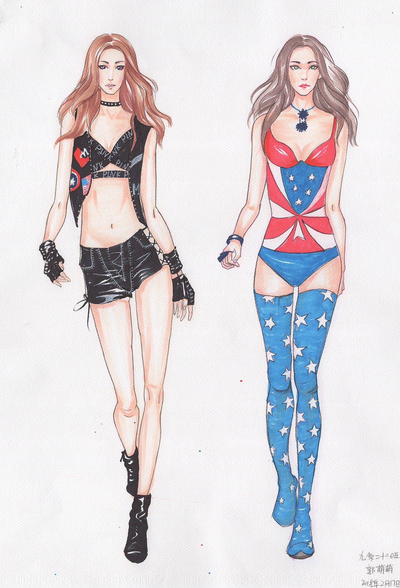 多张服装插图集合（图ZMTEwODgxOTY0） - 休闲/流行服饰 - 站酷设计师萌主大人_DEMO原创素材 - 站酷ZCOOL