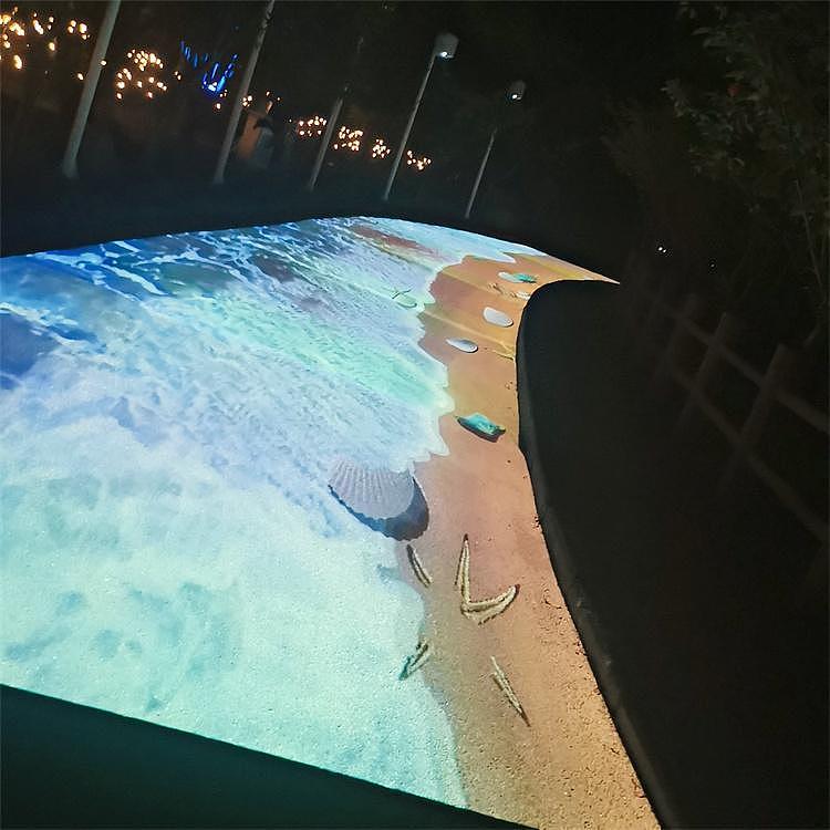 3d地面互动投影沉浸式网红海浪虚拟沙滩全息投影厂家
