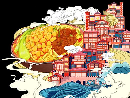 原创重庆-畅销欧洲，小面包装设计