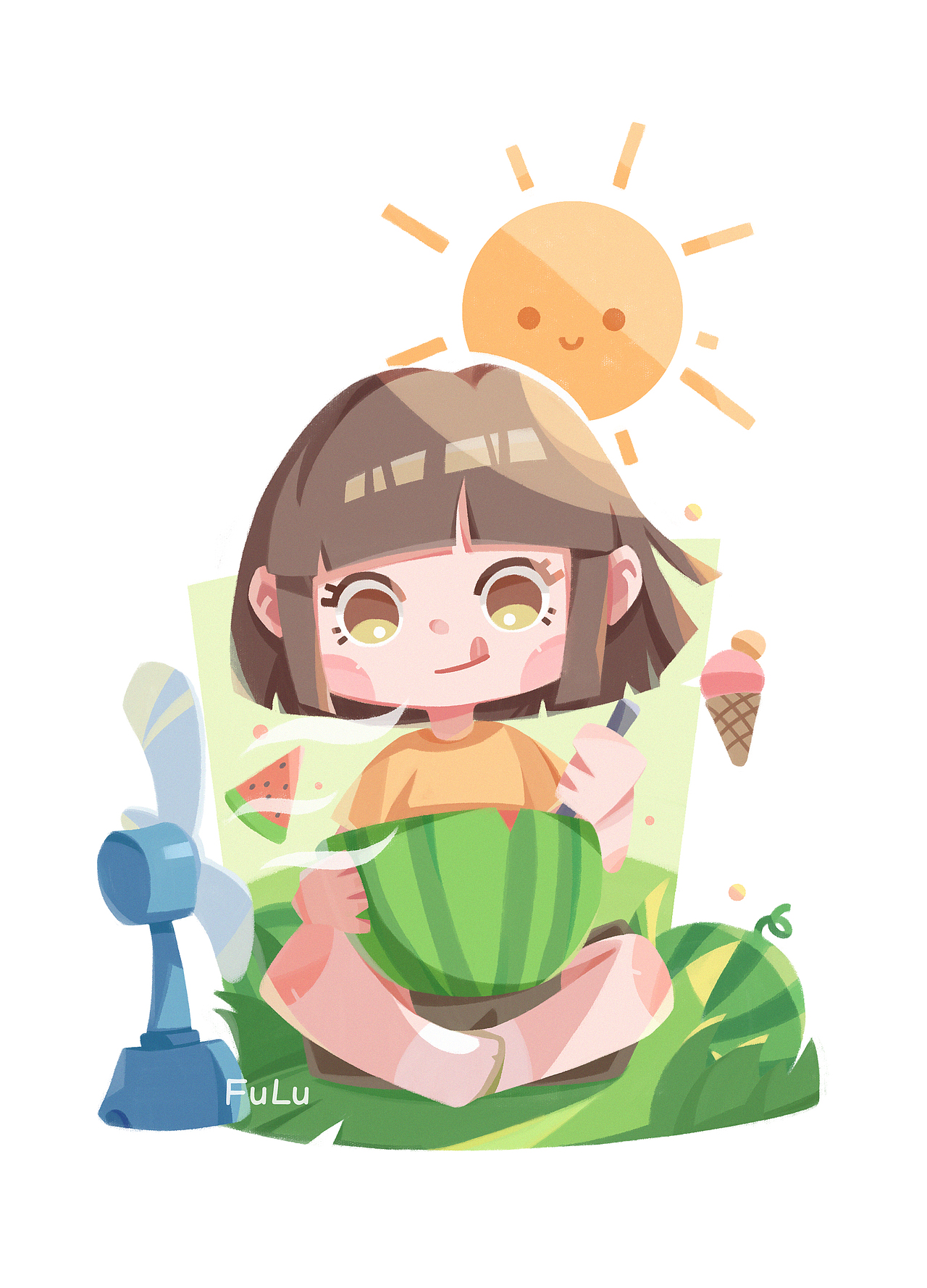 《琳琳的冒险》系列（图ZMzAxODE3MzU2） - 儿童插画 - 站酷设计师Fulu福禄原创素材 - 站酷ZCOOL