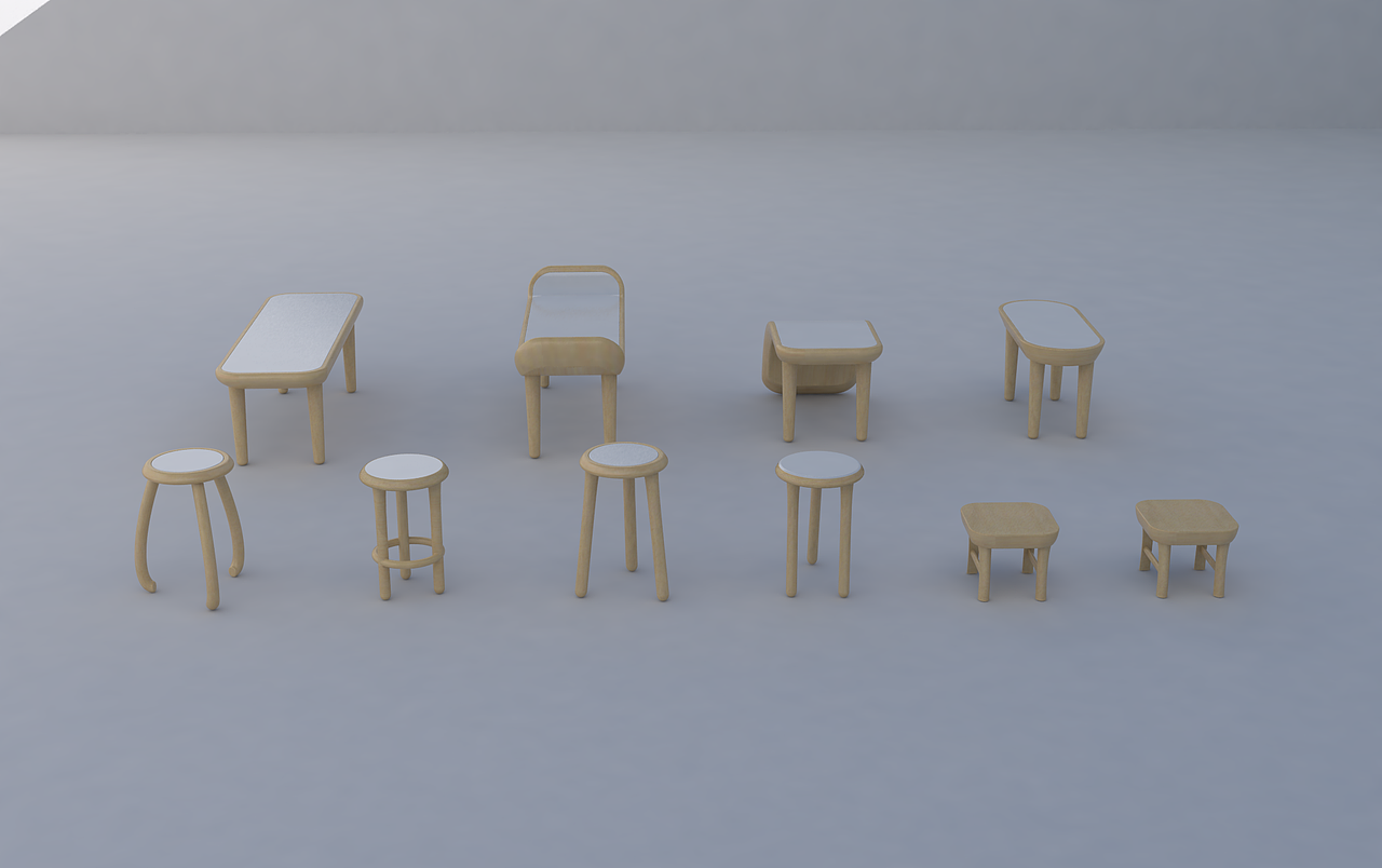 从明清家具提取灵感做一组坐具设计