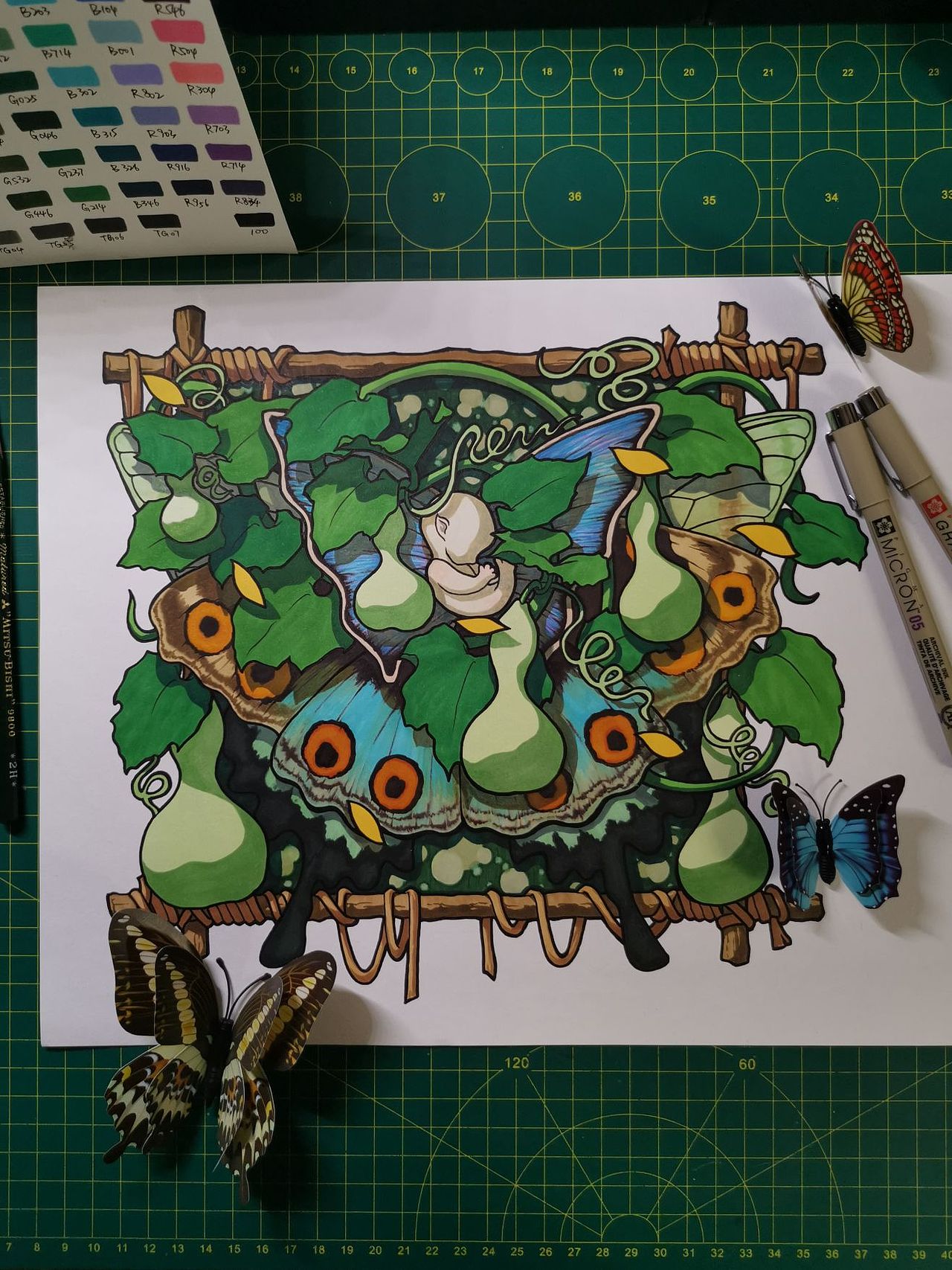 【手绘】喜迎2023 | 福禄满门🔆（图ZMzI2ODYxNjky） - 创作习作 - 站酷设计师与世无争小洪峰原创素材 - 站酷ZCOOL