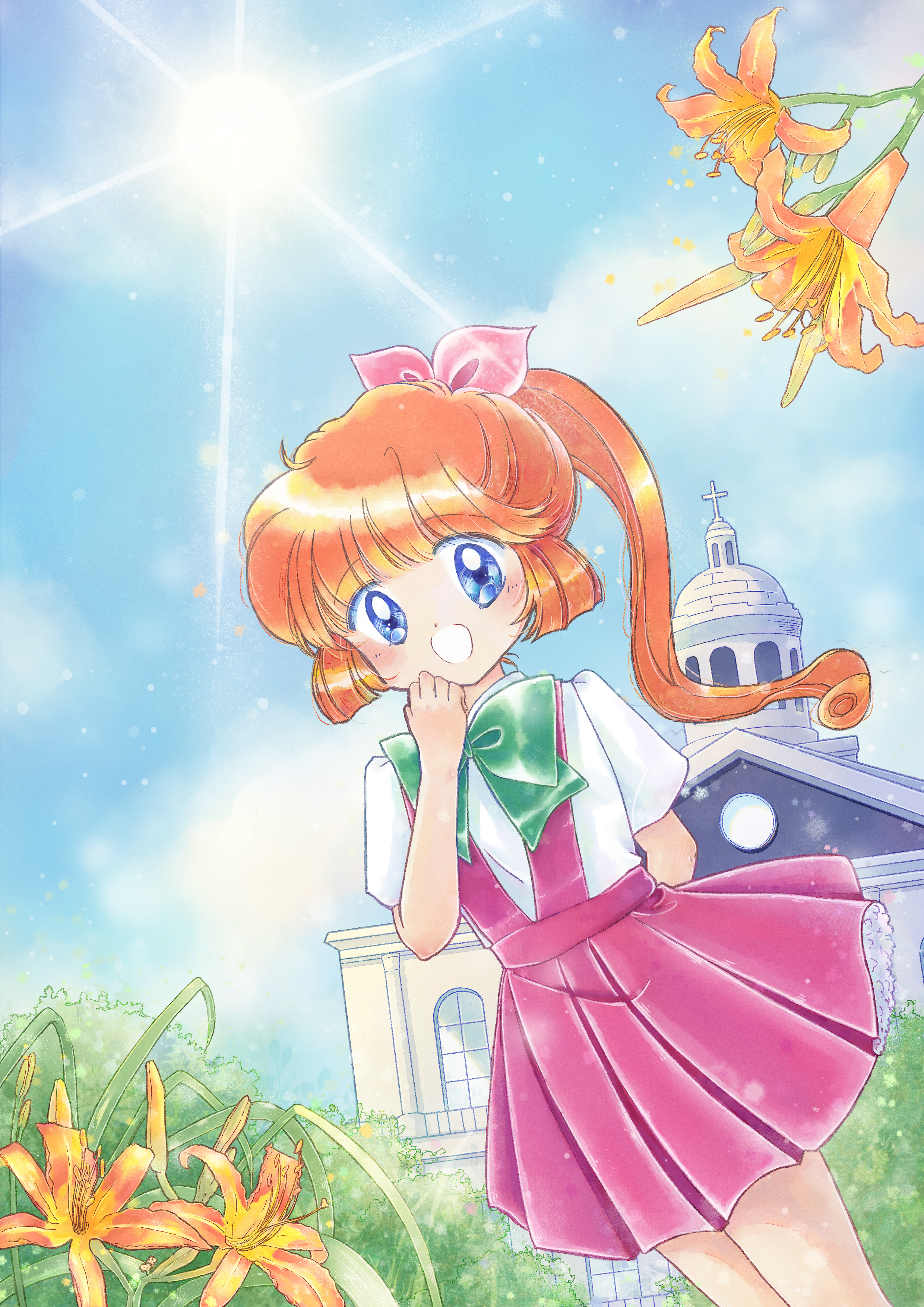 [板绘-200629]羽丘芽美·夏校单马尾ver.|插画|创作习作|ccsttail - 