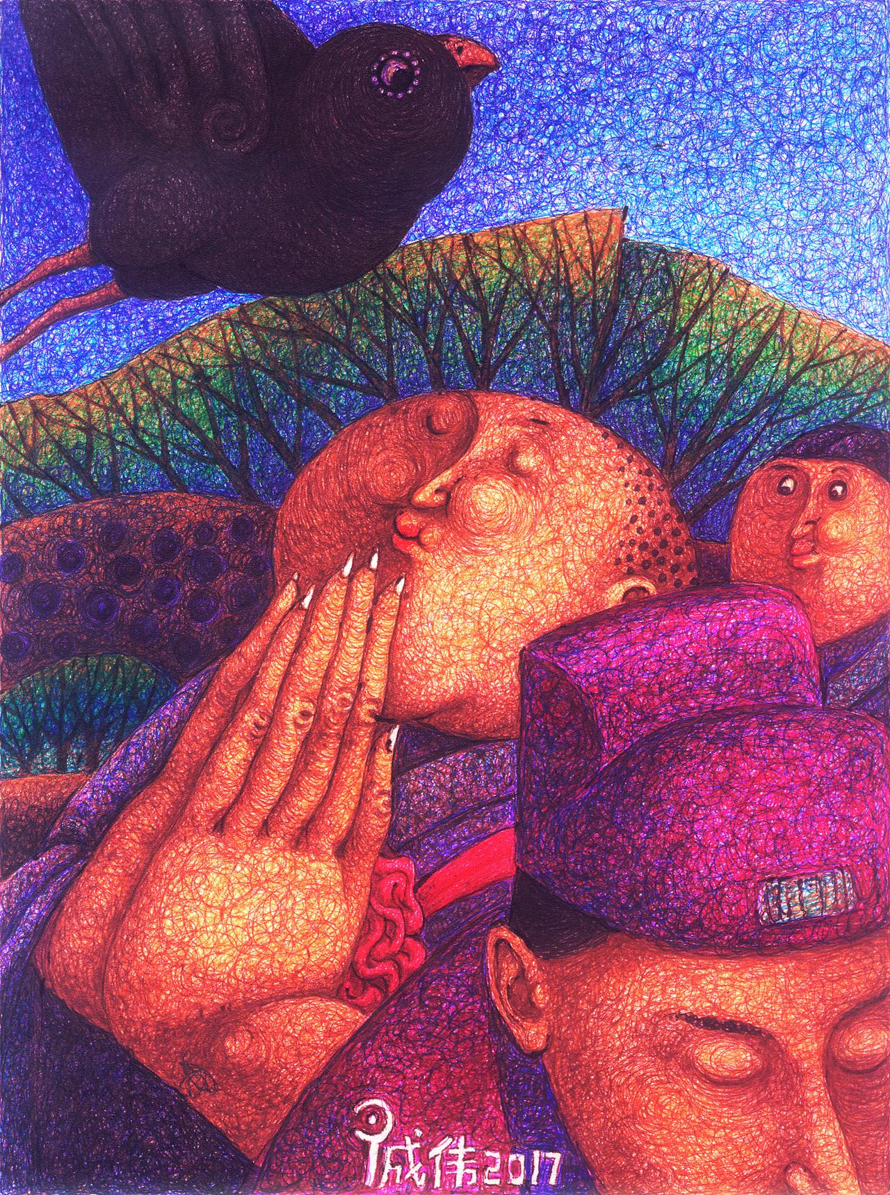 圆珠笔下的插画（图ZMTMyNTExODQ4） - 绘本 - 站酷设计师尹成伟的艺术故事原创素材 - 站酷ZCOOL