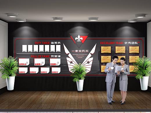 酒吧企业光荣榜值班表荣誉展示文化墙展示展板设计