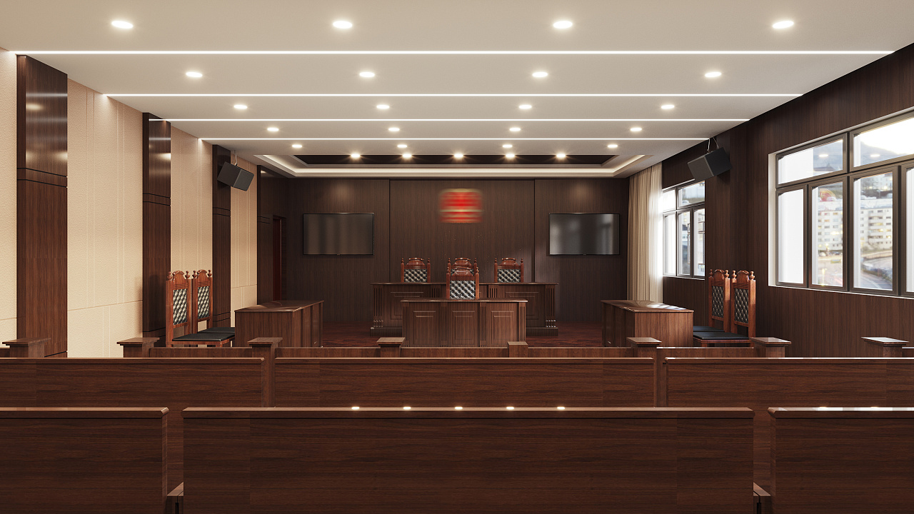 某某法院室内装修及文化提升效果展示|三维|建筑/空间|幸运小曹