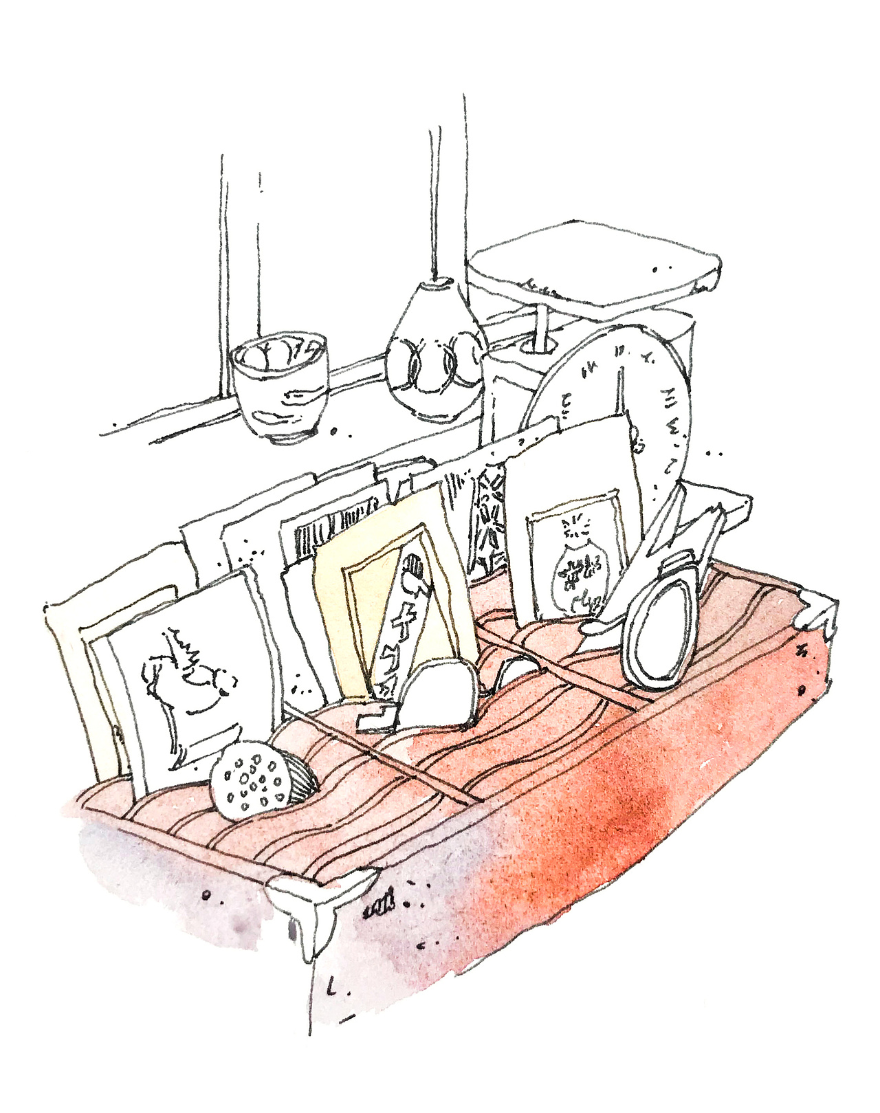 小清新场景插画