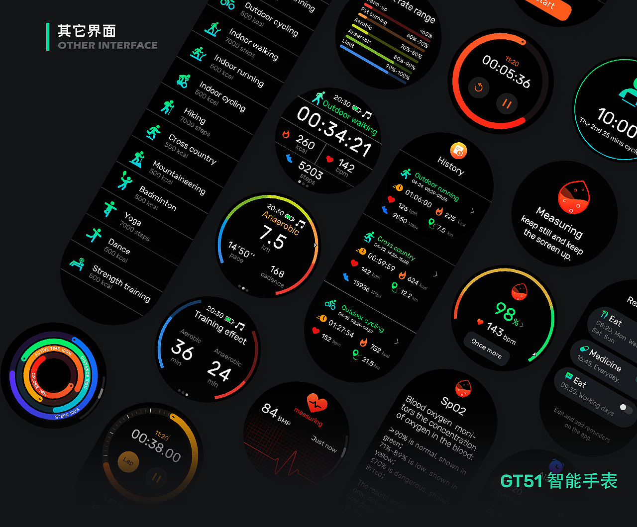 智能穿戴设备&APP 界面设计（图ZMjYyMTA2MjU2） - APP界面 - 站酷设计师敌不旧安原创素材 - 站酷ZCOOL
