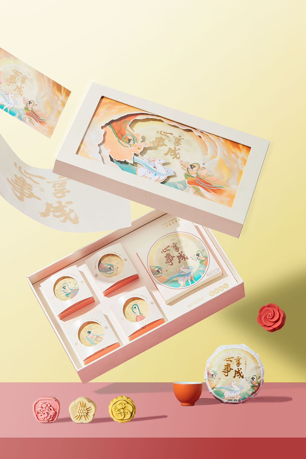 中秋福鼎白茶月饼礼盒（图ZMjcxOTI0Njk2） - 产品摄影 - 站酷设计师福鼎美图商业摄影原创素材 - 站酷ZCOOL