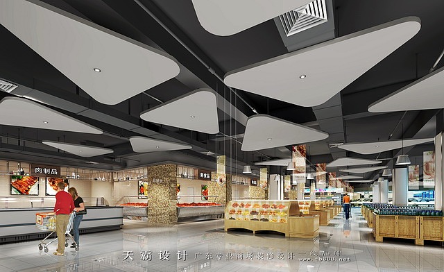 陕西超市装修设计可借鉴广东天霸设计的空间设计案例（图ZNTMyMzAxNTI=） - 建筑设计 - 站酷设计师专业购物中心设计原创素材 - 站酷ZCOOL