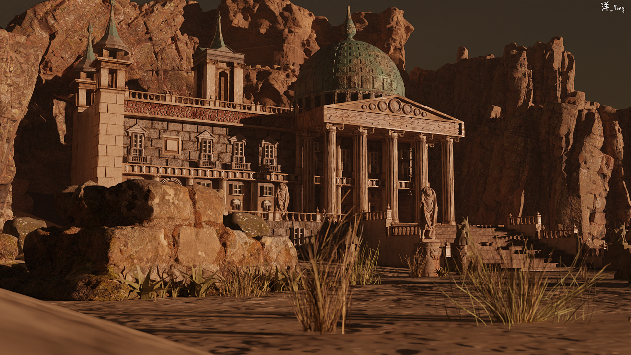 废弃神庙|三维|场景|yang_ang - 原创作品 - 站酷 (zcool)