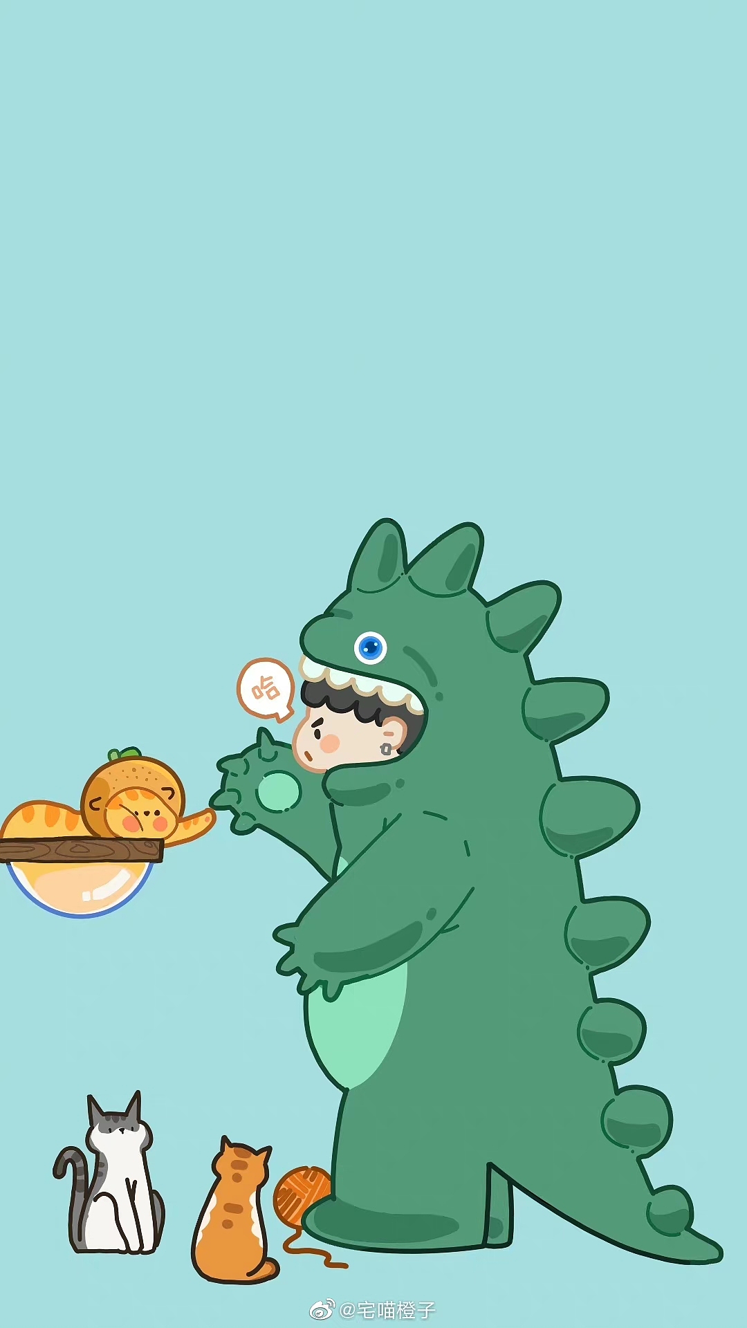 哈橘子猫头像壁纸