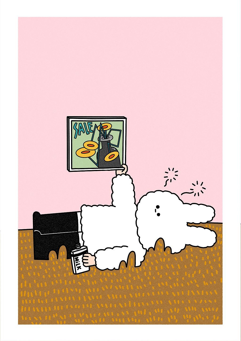 《一个名叫棉棉兔的兔子—签约艺人》|2022展览（图ZMzIzOTQ4MTk2） - 新锐潮流插画 - 站酷设计师MAYIBO_原创素材 - 站酷ZCOOL