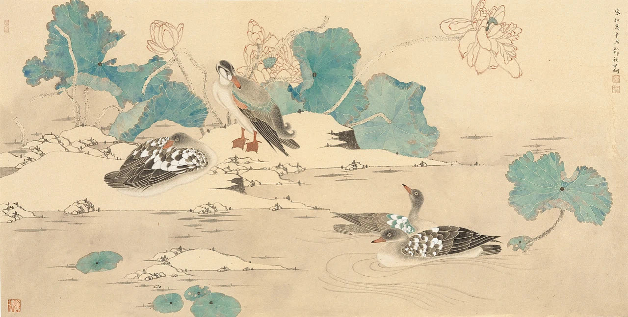 李炯最新花鸟画作品图片