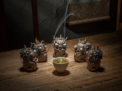 器十二貔貅茶宠摆件香插