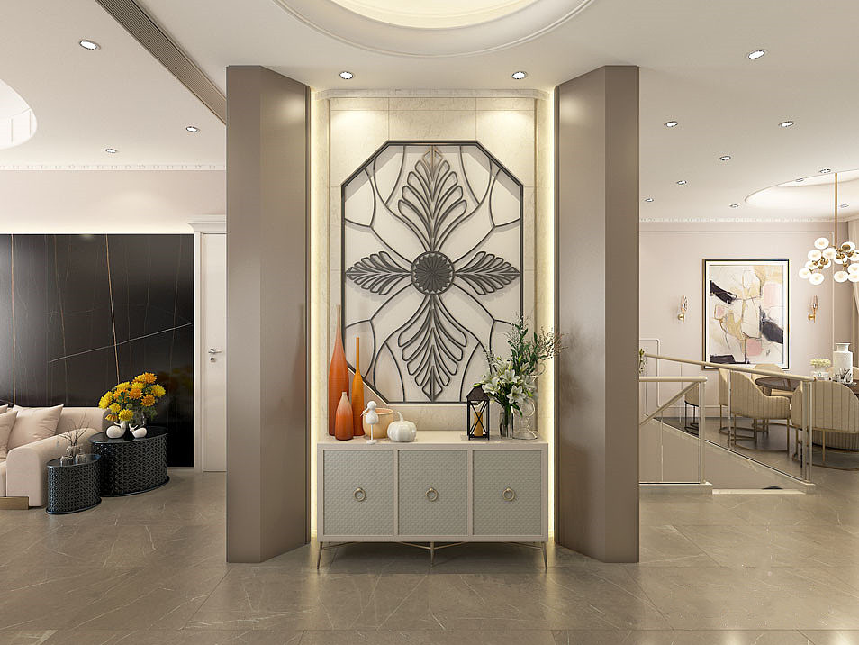 雅居乐御宾府430平方米轻奢装修风格