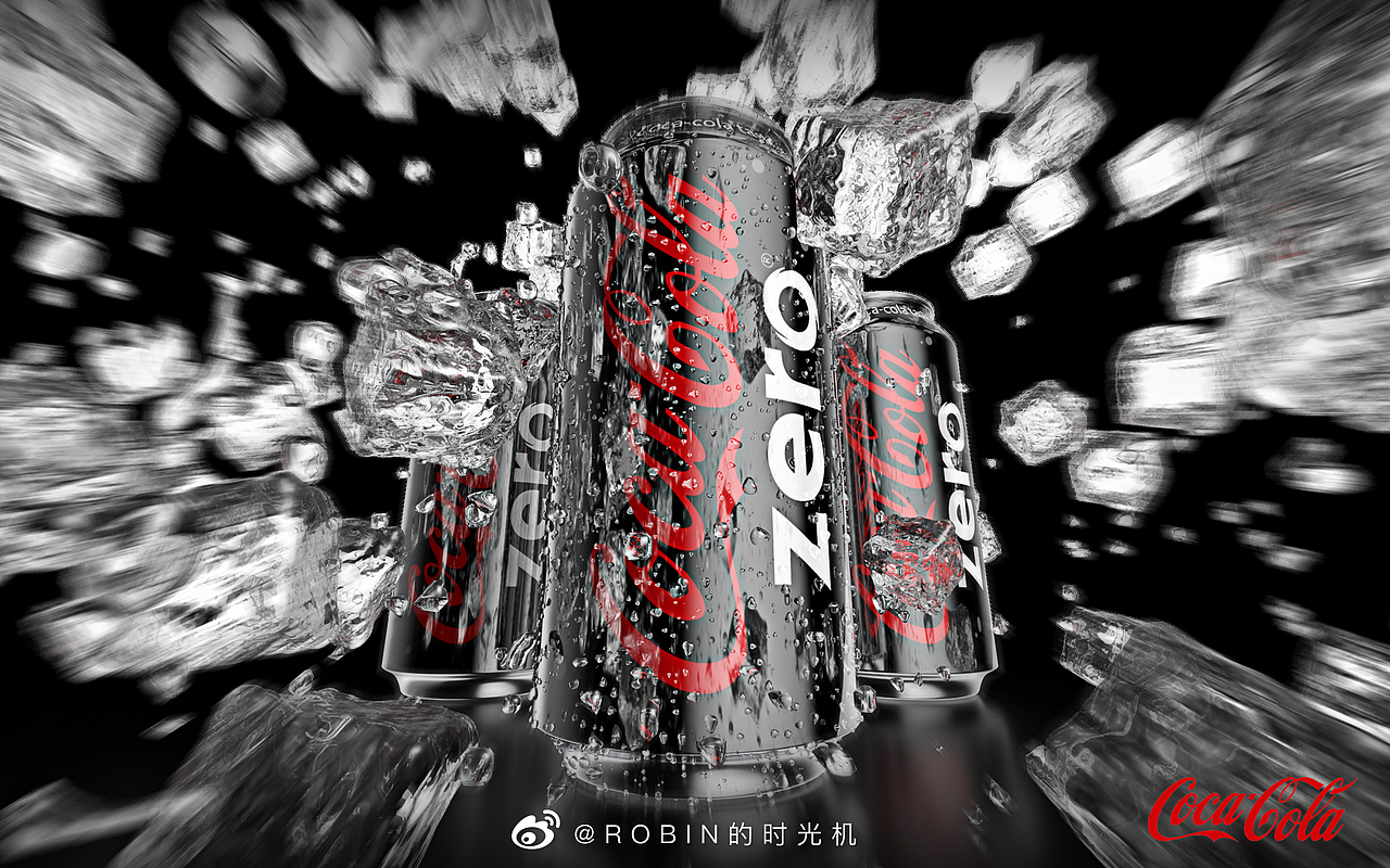 产品表现 | 可口可乐零度三维渲染海报 CoCa Cola Zero（图ZMTk0NjcxNjgw） - 产品 - 站酷设计师SunKe_孙珂原创素材 - 站酷ZCOOL